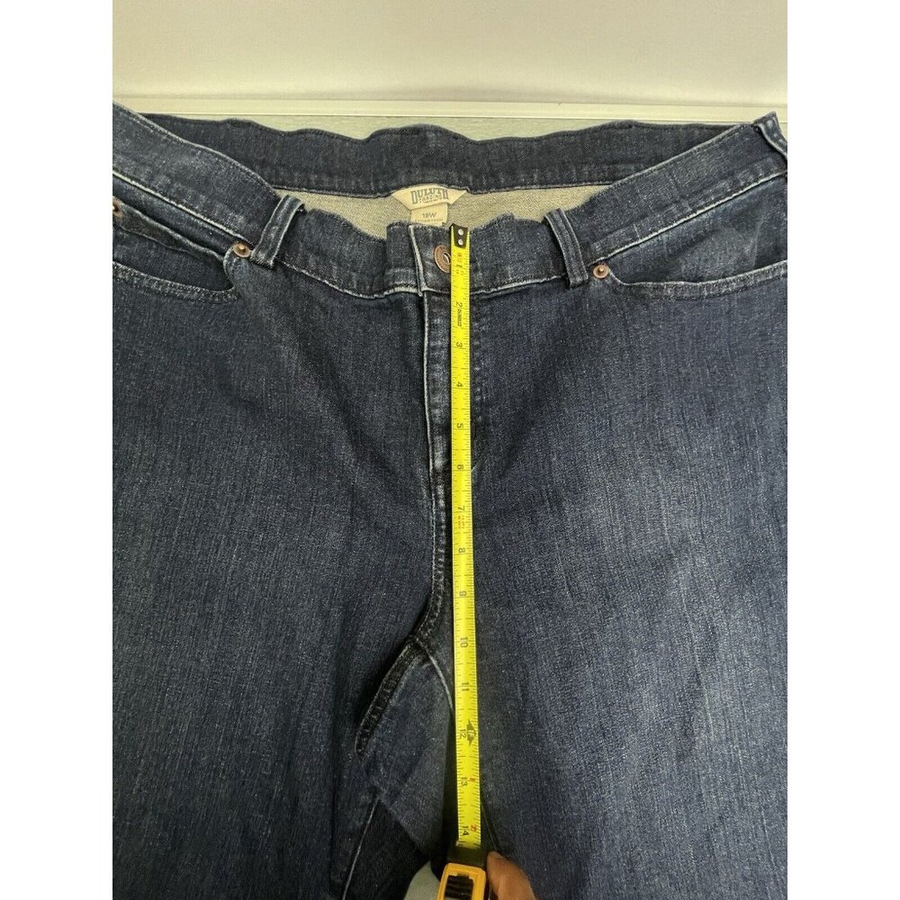 Duluth Women's Plus Daily Denim Capris Cropped Jeans Size 18W Cotton Blend - Picture 6 of 14